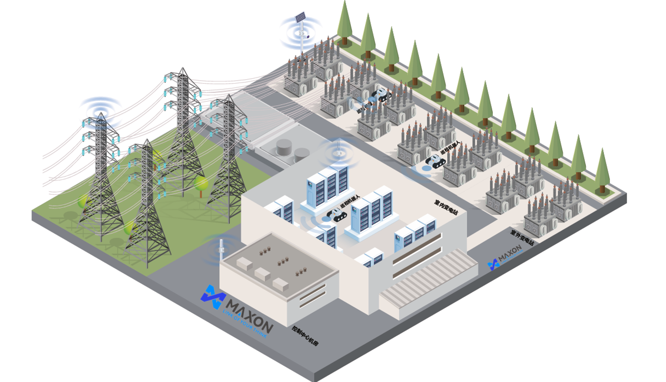 能源電力無線解決方案架構(gòu)示意